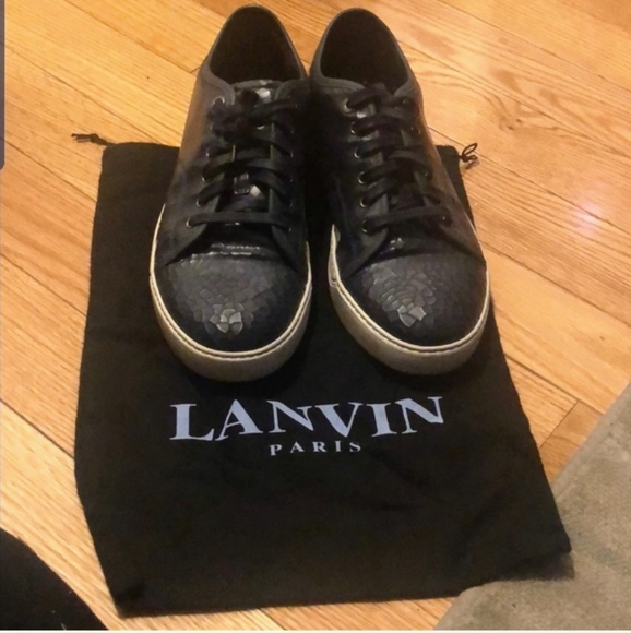 🆕️ Lanvin Blue Leather Sneakers 9UK 10US